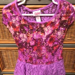Justice size 6 girls lace top